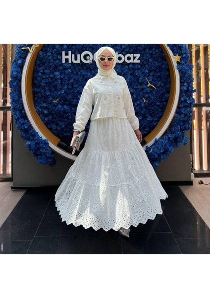 Buse - Fisto Detaylı Etekli Takım Beyaz fiyatları