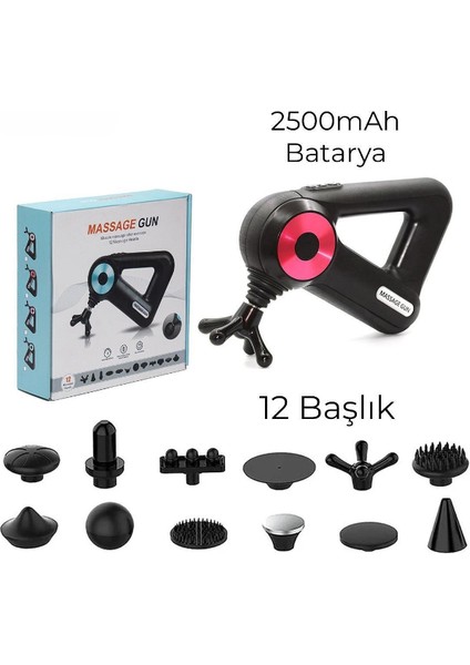 12 Başlıklı Masaj Aleti