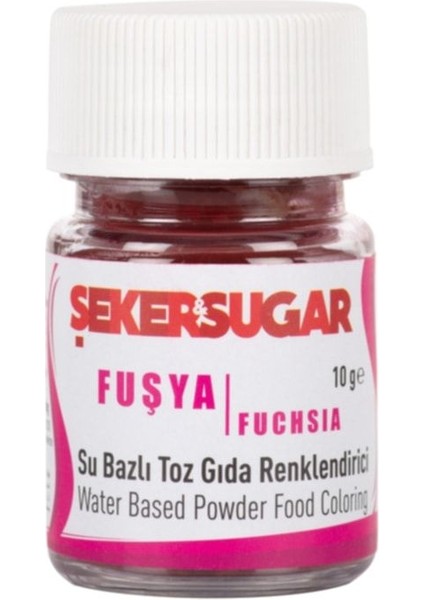 Yenilebilir Su Bazlı Toz Boya Fuşya 10 gr