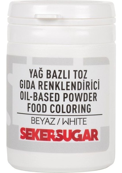Yağ Bazlı Toz Boya 15 gr - Beyaz