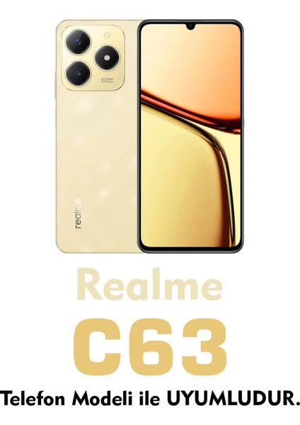 Realme C63 Mat Uyumlu Siyah Kılıf – Yumuşak Silikon, Koruyucu, Şok Emici Kapak fırsatları