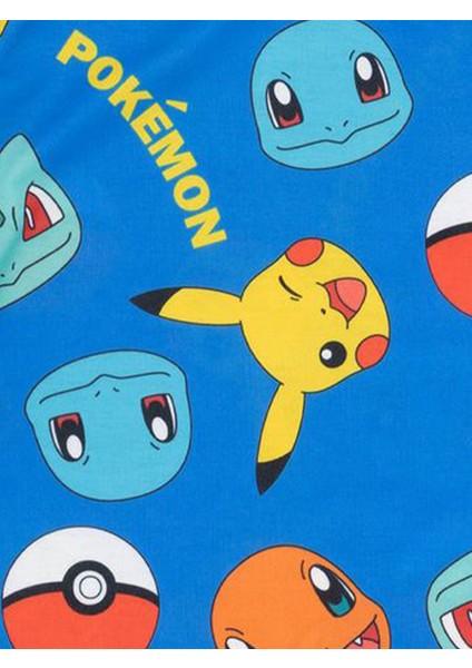 Pokemon Erkek Çocuk Alt Üst Şortlu Takım