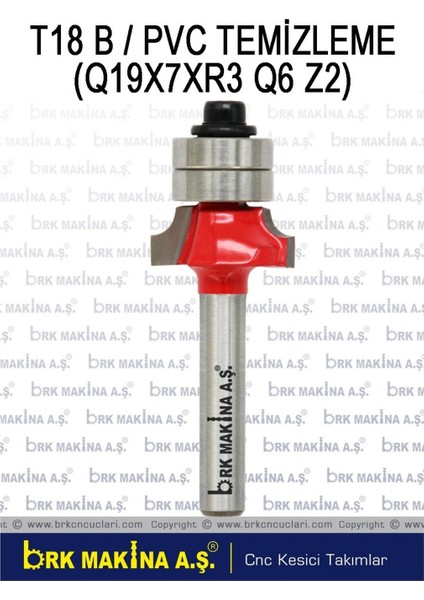Pvc Temizleme Freze Bıçağı 19X7XR3 Q6