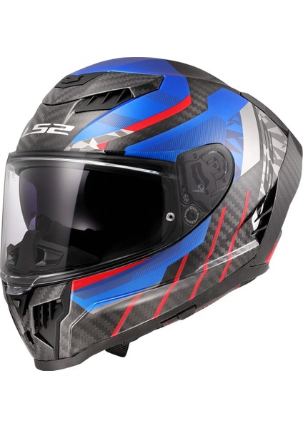 Dragon Trax Karbon Kapalı Kask Mavi modelleri
