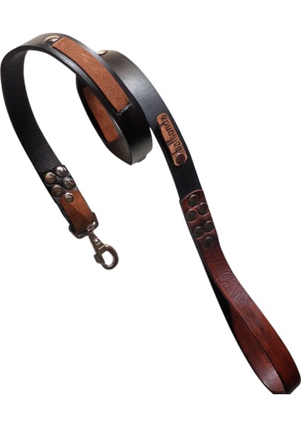 Köpek Gezdirme Tasması Hakiki Deri Kalınlık:4mm Genişlik:2,5cm uzunluk:110cm dog leash B1-5 fırsatları