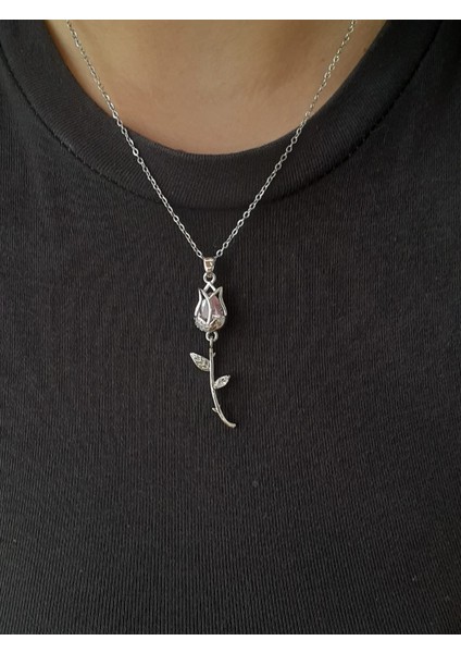 Lale Figürlü Çelik Kolye fiyatları