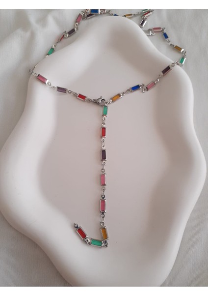 Çekik Dikdörtgen Y Kolye fiyatları