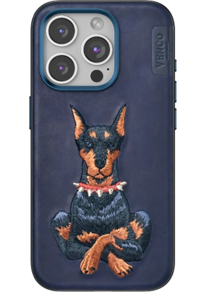 Iphone 15 Pro Max Perma Desenli Kapak - Lacivert Ferrg