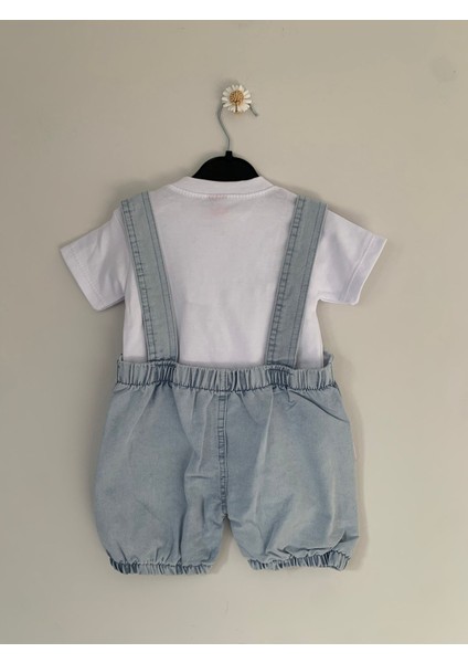 Unisex Bebek Desenli Salopet Takımı fiyatları