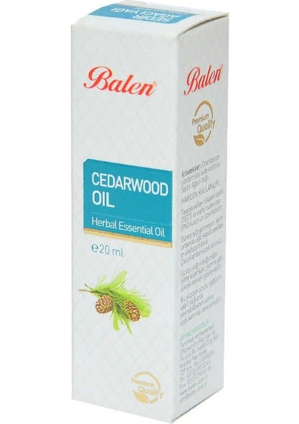 Sedir Ağacı Yağı (Distilasyon) 20 ml Cam Şişe