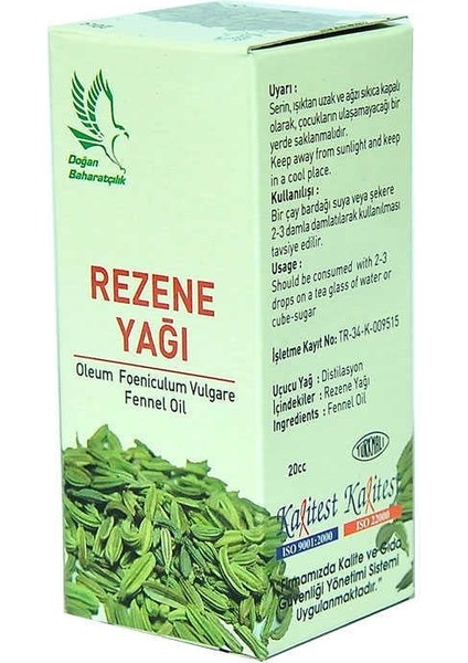 Rezene Yağı 20 cc