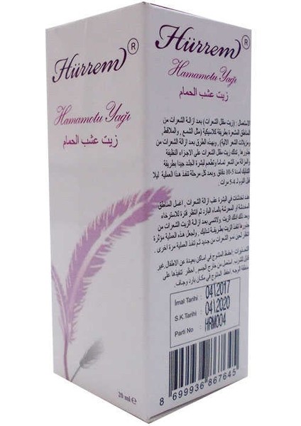 Hamam Otu Yağı 20 ml