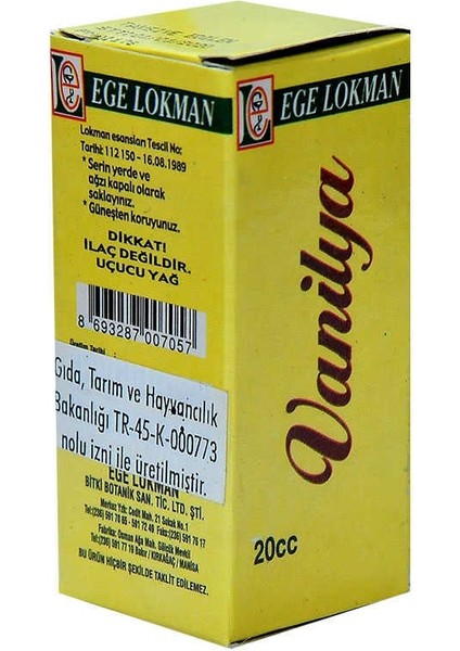 Vanilya Yağı 20 cc modelleri