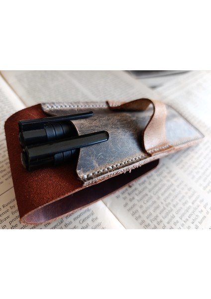 Crazy Hors Hakiki Deri El Emeği Özel Kalemleriniz Için Kalemlik Kalem Kutu 27 cm 6 cm W125 modelleri