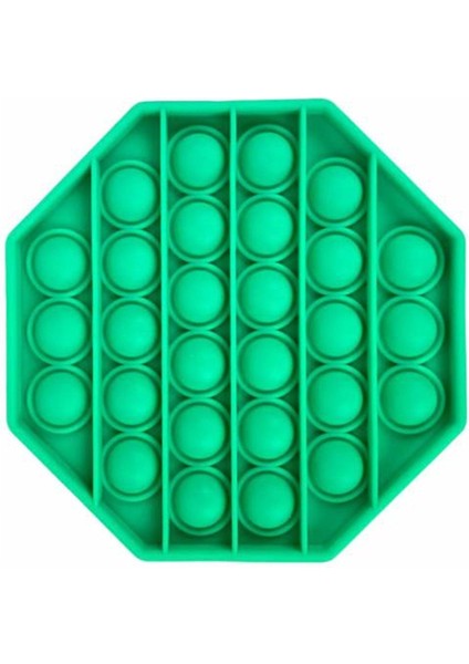 Sekizgen Tek Renk Pop Push It Anti Baloncukları Bubble Fidget modelleri