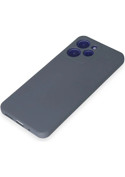 Xiaomi Redmi 12 Kılıf Nano Içi Kadife Silikon - Gri Glstd