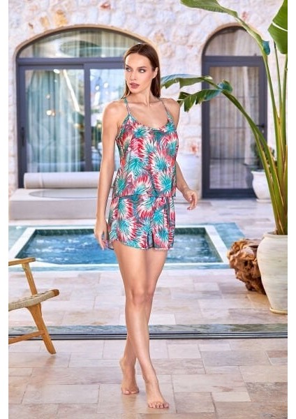 Kadın 25521 Desenli Pijama Takımı