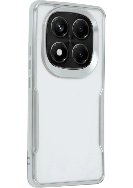 Xiaomi Redmi Note 14 Pro Plus Kılıf Boyi Silikon Kapak - Gümüş Glstd
