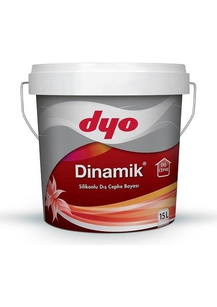 Dinamik Silikonlu Dış Cephe Boyası 15 Lt Sarı