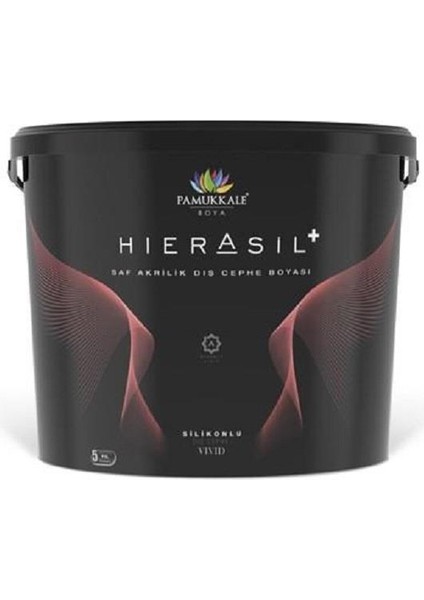 Hierasil %100 Saf Akrilik Silikonlu Dış Cephe Boyası 7.5 Lt Bej