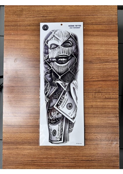 Gerçekci Tam Kol Kaplama Geçici Dövme Sticker Tattoo