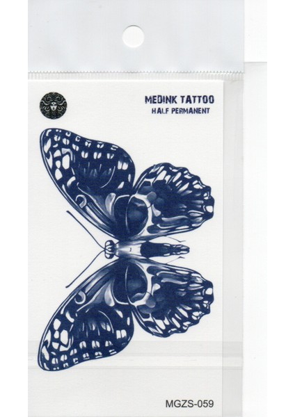 1 Aylık Gerçekci Kelebek Dövme Geçici Tattoo Yapıştırma Etiket