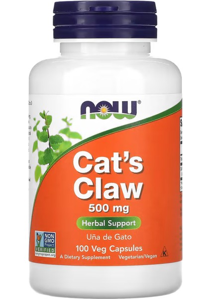 Cat's Claw, 500 Mg, 100 Veg Capsules