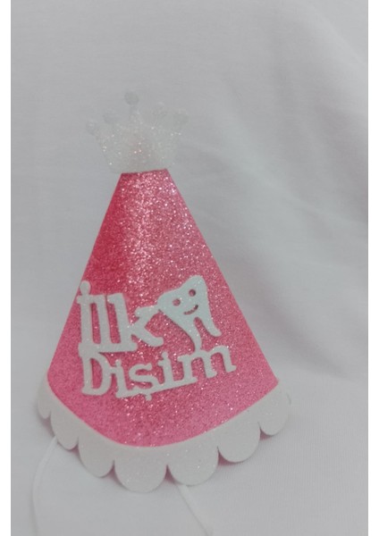 Kukuleta Pembe Renk Ilk Dişim Şapkası Ilk Dişim Partisi Süsü Ilk Dişim Bebek Şapkası Süsü