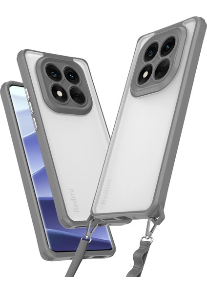 Xiaomi Redmi Note 14 Pro 5g Kılıf Penta Silikon Kılıf - Titan Gri Ferrg
