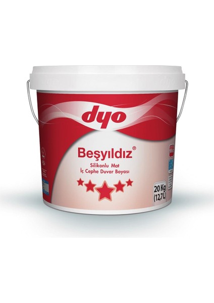 Beşyıldız Silikonlu Mat Iç Cephe Boyası 20 kg Asil Lila