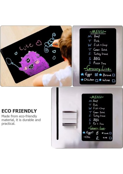 Buzdolabı Mıknatısı 1 Adet 25 x 30 Çocuk Kara Tahta Manyetik Yazı Tahtası Planlayıcısı Mesaj Panosu fiyatları