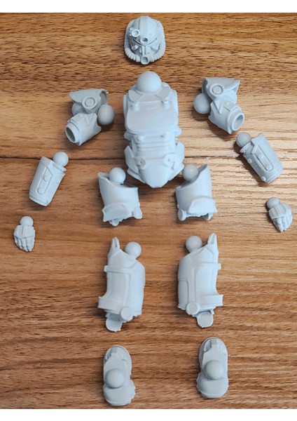 Radyasyon T-51 Güç Zırhı 15CM - Hareketli Aksiyon Figür Hediyelik Eşya modelleri