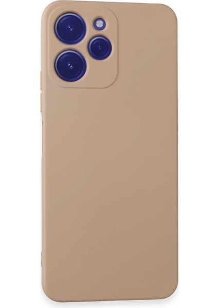 Xiaomi Redmi 12 Kılıf Nano Içi Kadife Silikon - Pudra Ferrg