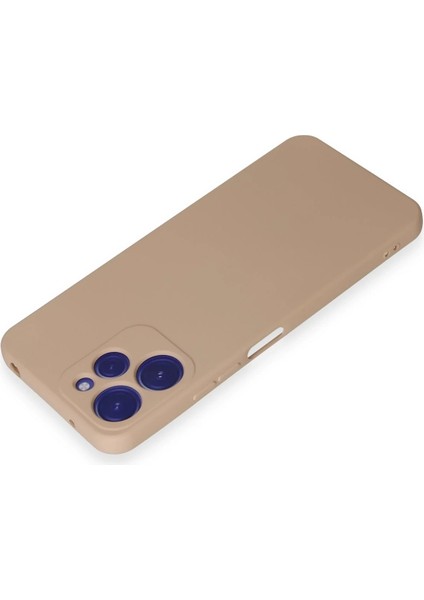 Xiaomi Redmi 12 Kılıf Nano Içi Kadife Silikon - Pudra Ferrg