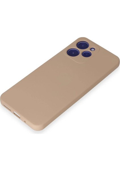 Xiaomi Redmi 12 Kılıf Nano Içi Kadife Silikon - Pudra Ferrg