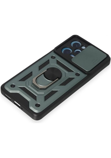 Xiaomi Redmi Note 12 Pro 5g Kılıf Pars Lens Yüzüklü Silikon - Yeşil Ferrg indirimleri