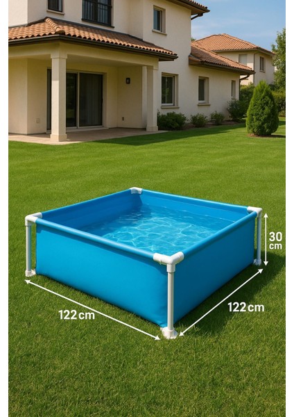 Minicool Kare Bahçe Havuzu – 122X122X30 cm