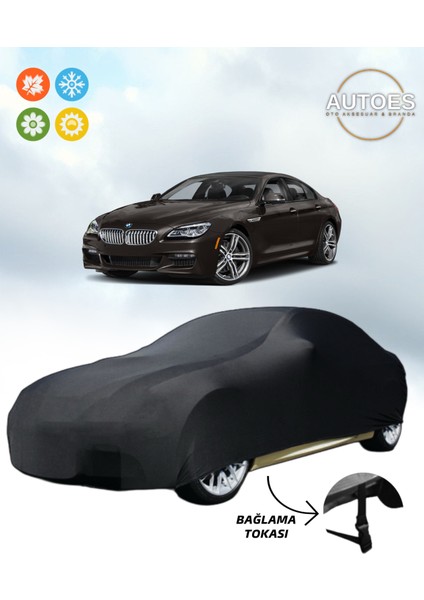 Bmw 650I Xdrive Branda Lüx Kalite Araba Brandası,oto Branda Alttan Bağlama Tokalı Siyah