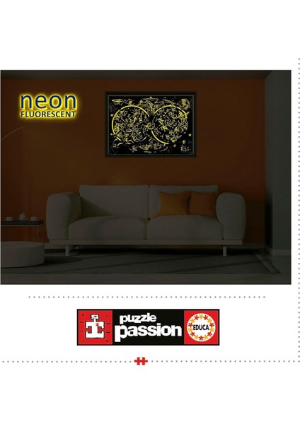 1000 Parça Takımyıldızları Neon Karanlıkta Parlayan Puzzle - 19561 - Constellations indirimleri
