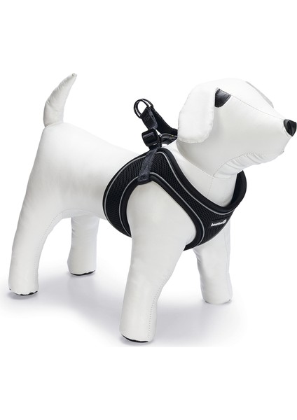 Köpek Göğüs Tasması, Neopren, Siyah, S, 38-44CM Ferrg