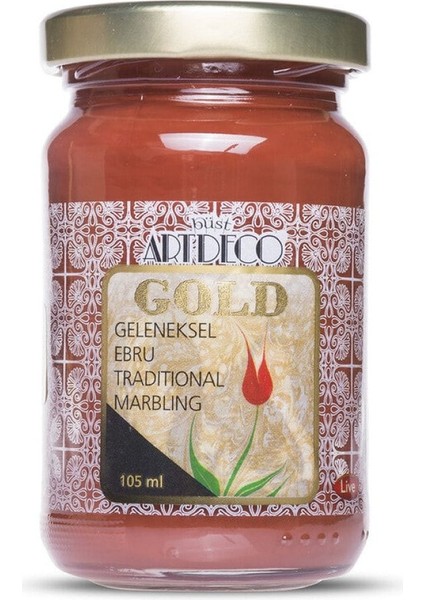 Gold Geleneksel Ebru Boyası 105ML - 380 Oksit Kırmızı modelleri