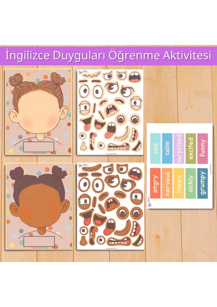 Ingilizce Duyguları Öğrenme Aktivitesi, Eğlenceli ve Eğitici Etkinlik.