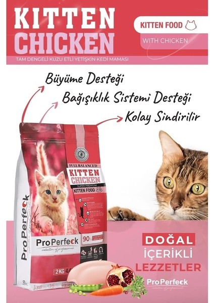 Yetkili Satıcı - Premium Tavuklu Narlı Havuçlu Yavru Kedi Maması 10 kg