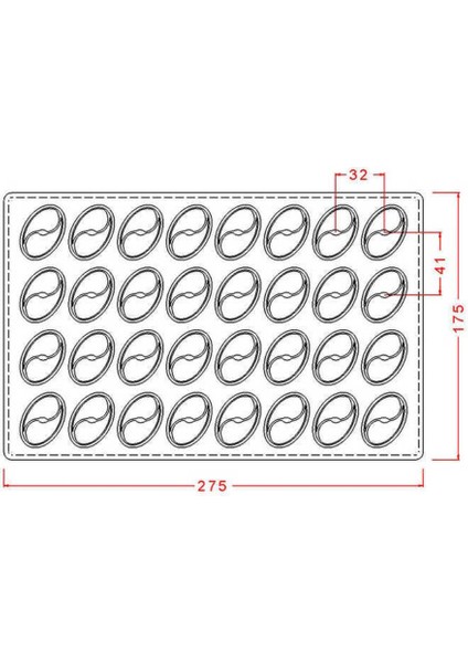 Polikaron Çikolata Kalıbı Rectangular Praline Mould No: 283 modelleri
