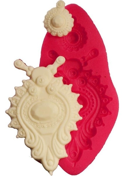 Ufak Ikili Bordür Silikon Kalıp - (10,5*6cm)