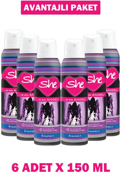 Is An Angel Kadın Deodorant 150 ml 6 Adet