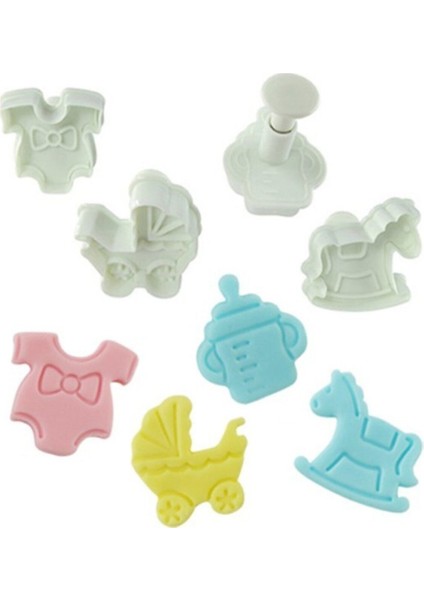 Basmalı Bebek Temalı Kalıp 4 Lü Set