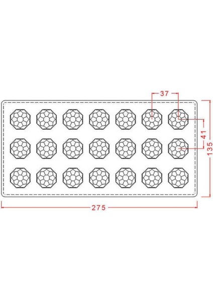 Polikarbon Çikolata Kalıbı Geometric Praline Mould No: 58