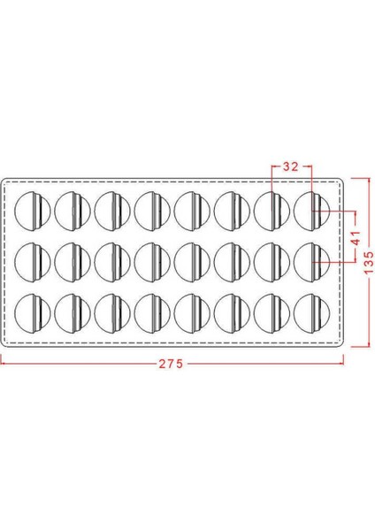 Polikaron Çikolata Kalıbı Round Praline Mould No: 75