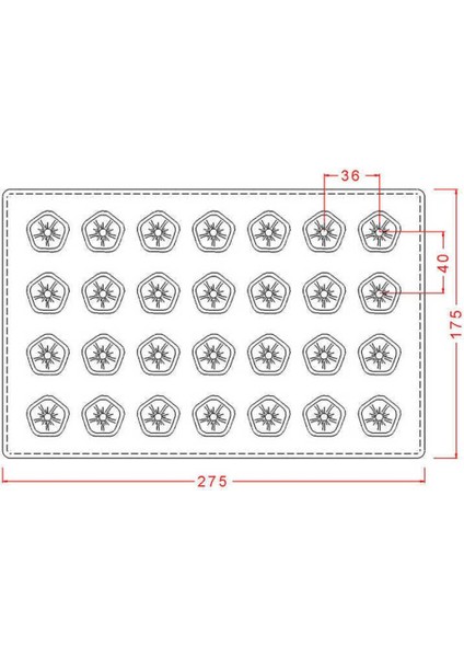 Polikarbon Çikolata Kalıbı Flower Praline Mould No: 25 modelleri